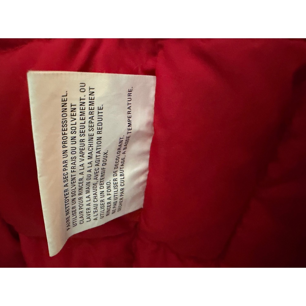 Eddie Bauer Puffer Vest Mens 44 Red Goose Down Quilted Vintage 0752 - Picture 5 of 6